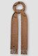 Eton Twill Merino Wool Solid Color Sjaal Bruin