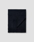 Eton Twill Merino Wool Solid Color Sjaal Navy
