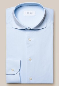 Eton Ultimate Comfort Four-Way Stretch Overhemd Licht Blauw