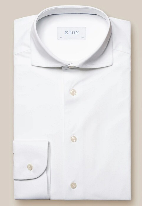 Eton Ultimate Comfort Four-Way Stretch Overhemd Wit