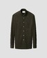 Eton Ultra Soft Merinowol Tencel Luxury Jersey Overhemd Donker Groen
