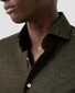 Eton Ultra Soft Merinowol Tencel Luxury Jersey Overhemd Donker Groen