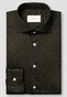 Eton Ultra Soft Merinowol Tencel Luxury Jersey Overhemd Donker Groen