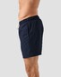Eton Uni Color Drawstring Rear Zip Pocket Swim Short Navy