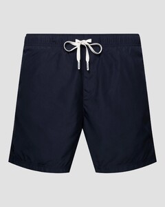 Eton Uni Color Drawstring Rear Zip Pocket Swim Short Navy