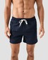 Eton Uni Color Drawstring Rear Zip Pocket Swim Short Navy