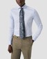 Eton Uni Color Merceized Filo di Scozia Jersey Jacquard Knit Overhemd Licht Blauw