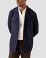 Eton Uni Color Open Collar Texture Jacquard Knit Polo Off White