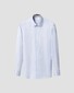 Eton Uni Color Organic Cotton Signature Twill Floral Contrast Fabric Overhemd Licht Blauw