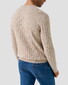 Eton Uni Color Rib Knit Luxury Organic Cotton Trui Beige