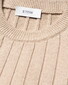 Eton Uni Color Rib Knit Luxury Organic Cotton Trui Beige