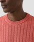 Eton Uni Color Rib Knit Luxury Organic Cotton Trui Roze
