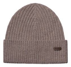 Eton Uni Color Rib Knit Wool Beanie Cap / Beanie Beige