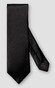 Eton Uni Color Silk Satin Stropdas Zwart