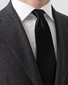 Eton Uni Color Silk Satin Stropdas Zwart