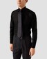 Eton Uni Cotton Rich Diagonal Textured Twill Overhemd Zwart