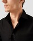 Eton Uni Cotton Rich Diagonal Textured Twill Overhemd Zwart