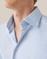 Eton Uni Four Way Stretch Overhemd Licht Blauw