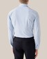 Eton Uni Four Way Stretch Overhemd Licht Blauw