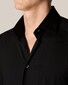 Eton Uni Four Way Stretch Overhemd Zwart