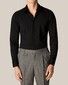 Eton Uni Four Way Stretch Overhemd Zwart