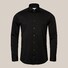 Eton Uni Four Way Stretch Overhemd Zwart