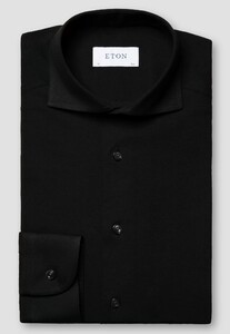 Eton Uni Four-Way Stretch Shirt Black