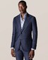 Eton Uni Poplin Fine Contrast Overhemd Licht Blauw