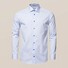 Eton Uni Poplin Fine Contrast Overhemd Licht Blauw