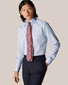 Eton Uni Signature Poplin Floral Details Overhemd Licht Blauw