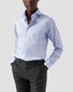 Eton Uni Signature Twill Extreme Cutaway Collar Overhemd Licht Blauw