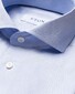 Eton Uni Signature Twill Extreme Cutaway Collar Overhemd Licht Blauw