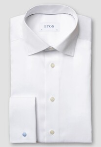 Eton Uni Signature Twill French Cuffs Shirt White