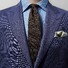 Eton Uni Structured Grenadine Tie Stropdas Diep Bruin