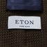 Eton Uni Structured Grenadine Tie Stropdas Diep Bruin