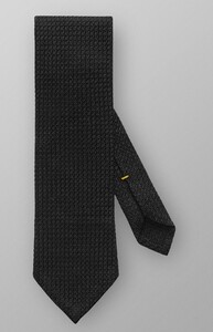 Eton Uni Structured Grenadine Tie Stropdas Licht Grijs Melange