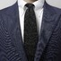 Eton Uni Structured Grenadine Tie Stropdas Licht Grijs Melange
