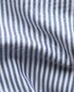 Eton Vertical Stripes Soft Cotton Tencel Cutaway Collar Overhemd Donker Blauw