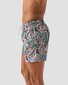 Eton Vibrant Floral Pattern Drawstring Swim Short Multicolor