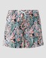 Eton Vibrant Floral Pattern Drawstring Swim Short Multicolor