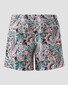 Eton Vibrant Floral Pattern Drawstring Swim Short Multicolor