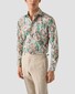 Eton Vibrant Wild Floral Fantasy Pattern Luxury Signature Twill Overhemd Groen-Multi