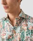 Eton Vibrant Wild Floral Fantasy Pattern Luxury Signature Twill Overhemd Groen-Multi