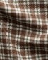 Eton Warm Brushed Signature Flanel Allover Check Overhemd Bruin