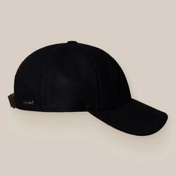 Eton Wool Blend Baseball Cap Navy