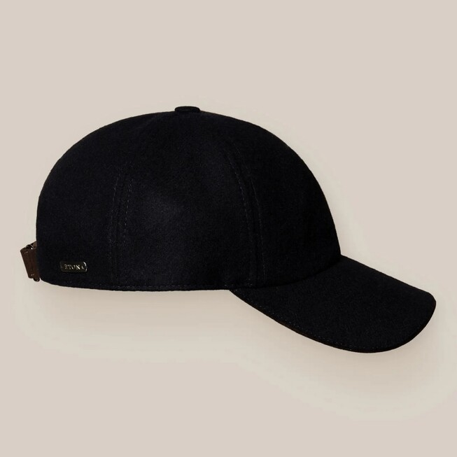 Eton Wool Blend Baseball Cap Navy