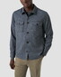 Eton Wool Flanel Shirt Jacket Overshirt Donker Blauw
