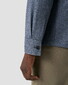 Eton Wool Flanel Shirt Jacket Overshirt Donker Blauw