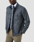 Eton Wool Flanel Shirt Jacket Overshirt Donker Blauw