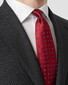 Eton Woven Floral Pattern Stropdas Rood